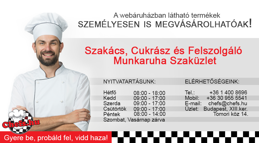 Chefs.hu - Szakács munkaruha szaküzlet