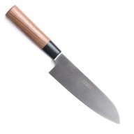   Satake Noushu Masamune Santoku szakácskés diófa markolattal 16,5 cm AUS-8A pengével