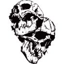 SAMURA PRO-S  Chef's knife - 20 cm with skulls