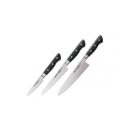 SAMURA PRO-S Set of 3 kitchen knifes in a gift box: Paring, Utillity and Chef's knife 