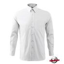 Férfi ing - ADLER - fehér, hosszú ujjú 100% pamut