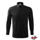 Férfi ing- ADLER - fekete, hosszú ujjú 100% pamut