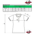 Fehér színű, női, galléros, piké póló