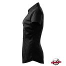 Női rövid ujjú blúz fekete színben