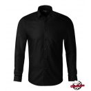 Férfi ing - fekete, vasalás könnyített anyagból
