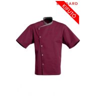 Bragard JULIUSO burgundi vörös rövidujjú szakácskabát