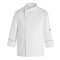 Nagyméretű fehér hosszú ujjú szakácskabát