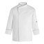 Nagyméretű fehér hosszú ujjú szakácskabát