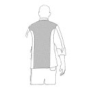 Nagyméretű fehér hosszú ujjú szakácskabát