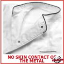 Szakácskabát - fehér, hosszú ujjú, rejtett patentos, karcsúsított