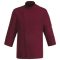 Szakácskabát - bordó, hosszú ujjú, rejtett patentos, karcsúsított