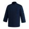 Szakácskabát - sötétkék, hosszú ujjú, rejtett patentos, karcsúsított
