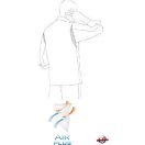 Szakácskabát - melírozott szürke, hosszú ujjú - EGOCHEF