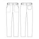 Fehér, gombos derekú szakácsnadrág, cukrásznadrág