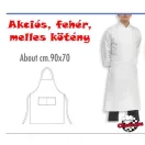 Biela vrecková náprsná zástera