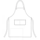 ROCK Öko-bőr melles kötény