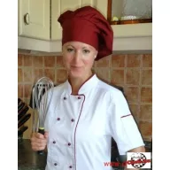 Kuchárska čiapka bordová