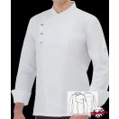 Giblor's szakácskabát - fehér, hosszú ujjú, díszpatentos