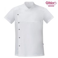   Szakácskabát - fehér, rövid ujjú, légáteresztő anyagból