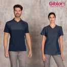 Szakácskabát - farmer - rövidujjú - LAPO