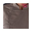 Szakácskabát - RAUL - barnás szürke