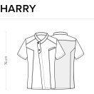 Harry - Szupervékony fekete rövid ujjú szakácskabát