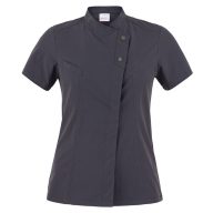   MEGAN - SZUPERVÉKONY SÖTÉT SZÜRKE NŐI RÖVID UJJÚ SZAKÁCSKABÁT