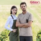 GIBLORS Nathan FEKETE pamut-elasztán szakácskabát