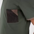 GIBLORS Nathan Militari zöd pamut-elasztán szakácskabát