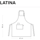 LATINA - NŐI KÖTÉNY, ÁLLÍTHATÓ NYAKPÁNTTAL, BORDÓ
