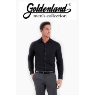 GOLDENLAND slim fit, fekete ing