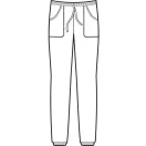 Terepmintás szakács jogging nadrág - gumis bokarésszel