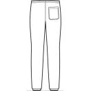 Terepmintás szakács jogging nadrág - gumis bokarésszel