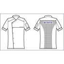 Sztreccses anyagú farmer szakácskabát