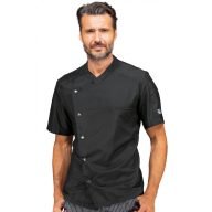   ERICKSON SUPERDRY - fekete rövidujjú patentos szakácskabát