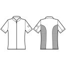 Sincler Superdry rövid ujjú szakácskabát – fekete