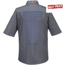 MeshAir Pro rövidujjú patentos szakácskabát - PALASZÜRKE