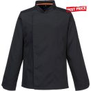 MeshAir Pro, fekete, hosszú ujjú szakács kabát