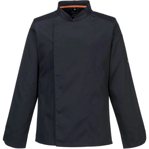 MeshAir Pro, fekete, hosszú ujjú szakács kabát