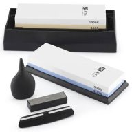   Fenőkő készlet | EXPERT | #400/1000 + #2000/5000 | 2 db kétoldalú fenőkő + Állvány + Élszögtartó + Gyémánt fenőkőtisztító + Pipetta