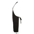 SOL'S GRAMERCY - LONG APRON WITH POCKET - fekete