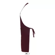 SOL'S GRAMERCY - LONG APRON WITH POCKET - bordó