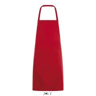 SOL'S GRAMERCY - LONG APRON WITH POCKET - piros
