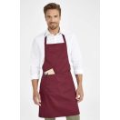 SOL'S GRAMERCY - LONG APRON WITH POCKET - piros