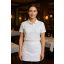 100% pamut FEHÉR női galléros póló