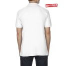 GILDAN - FEHÉR prémium pamut, galléros piké póló