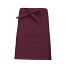 Pincérkötény, rövidebb, több színben, BORDÓ