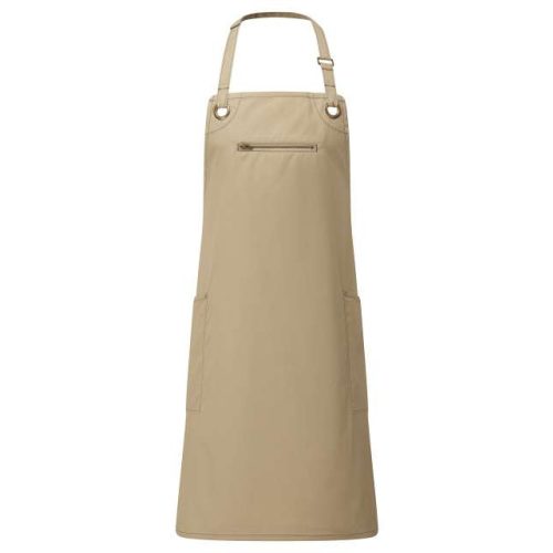 Khaki/Brown melles kötény