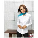 Fehér, hosszú ujjú női blúz