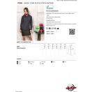 Fehér, hosszú ujjú női blúz